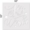 Joy to the World Embossing 12 x 12 Stencil | FS049 by Designer Stencils | Word & Phrase Stencils | Reusable Stencils for Painting on Wood, Wall, Tile, Canvas, Paper, Fabric, Furniture, Floor | Reusable Stencil for Home Makeover | Easy to Use & Clean